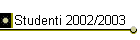 Studenti 2002/2003